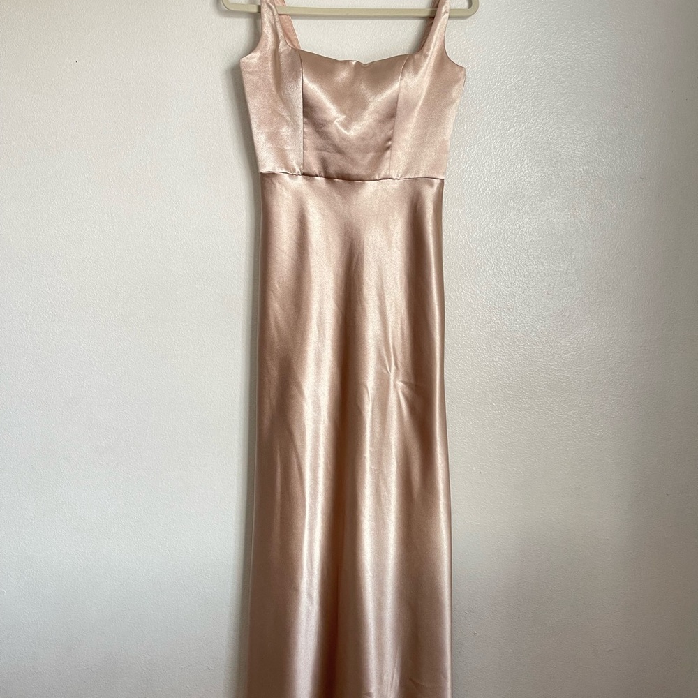 Jenny Yoo Gold Strapless Sweetheart Gown